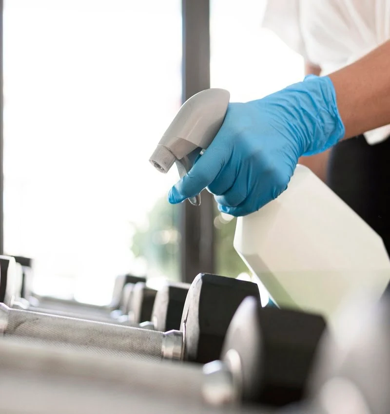 Fitness center cleaning