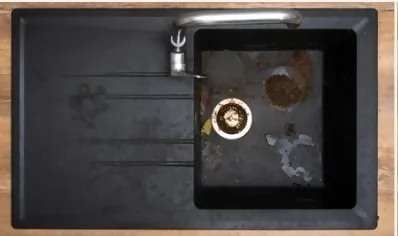 Cleaning Before-Wash basin