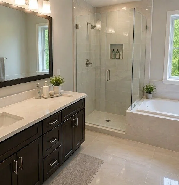 Bathroom after cleaning