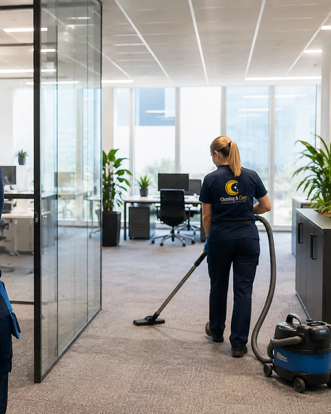 Commercial cleaning — spotless modern office