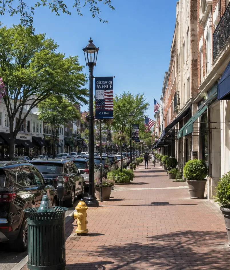 Cleaning services in Greenwich, CT - downtown Greenwich Avenue