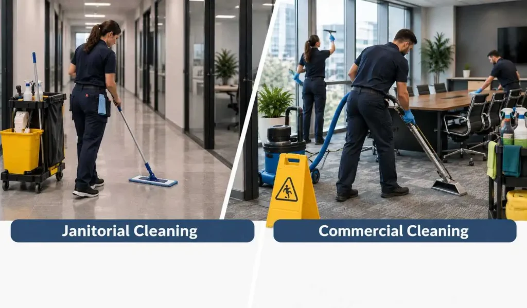 Janitorial vs. Commercial cleaning: what’s the difference?