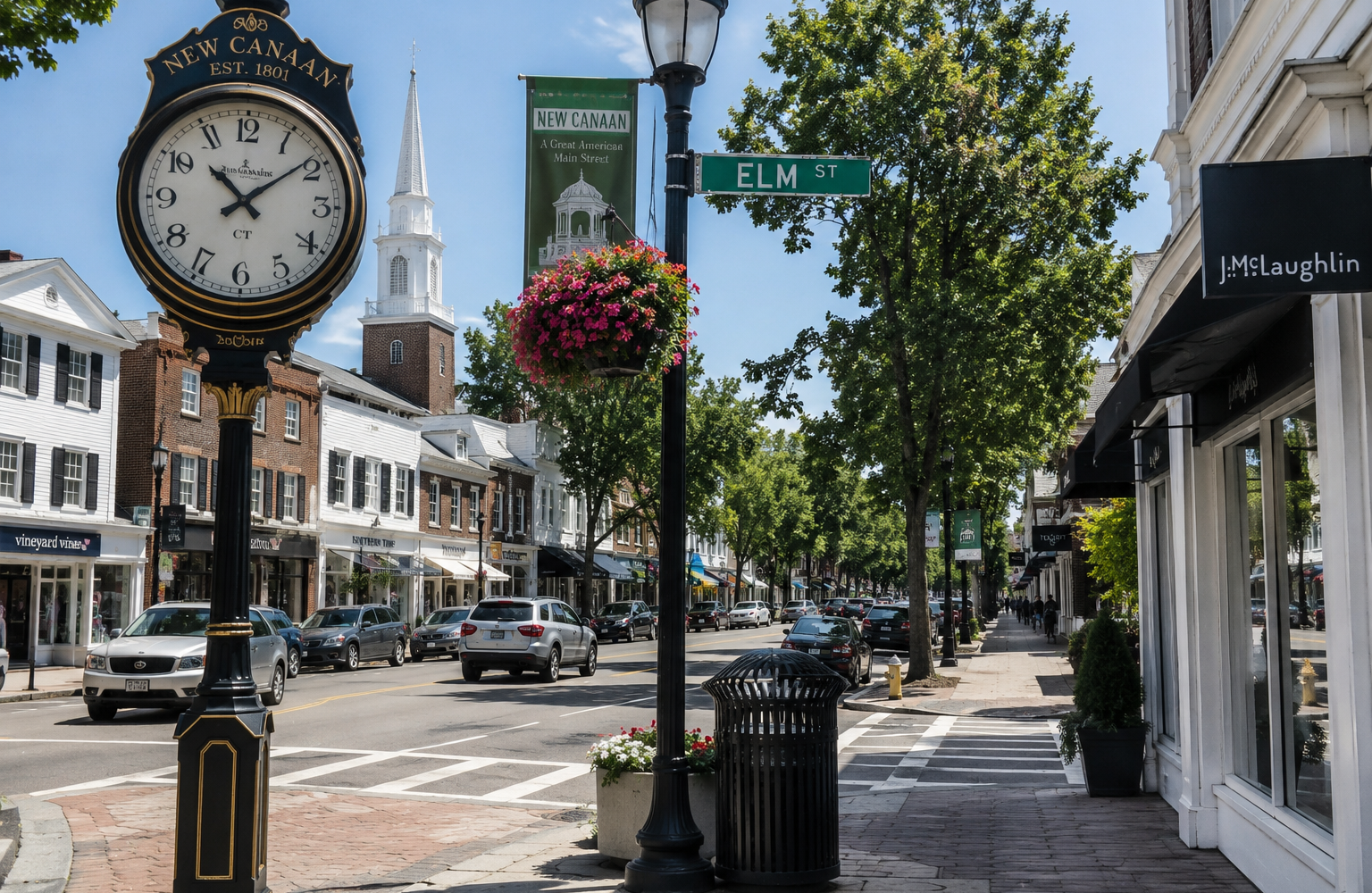 Cleaning services in New Canaan, CT - downtown village