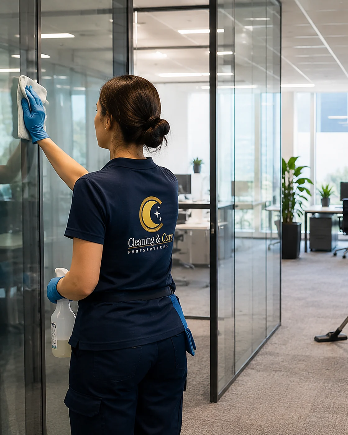 Commercial cleaning — spotless modern office